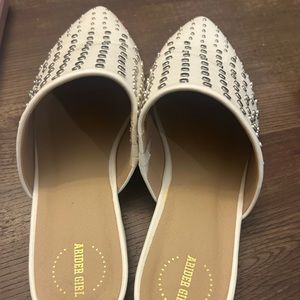 ARIDER GIRL white with metal dots size 8